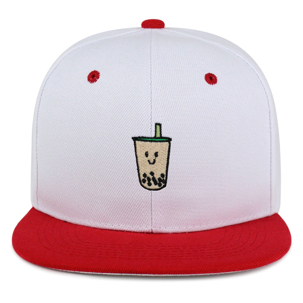 Boba Tea  Snapback Hat Embroidered Hip-Hop Baseball Cap Pearl