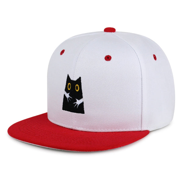 Hugs Snapback Hat Embroidered Hip-Hop Baseball Cap Black Cat Mom