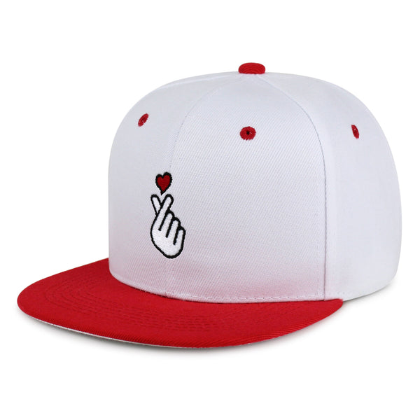 Korean Heart Finger Snapback Hat Embroidered Hip-Hop Baseball Cap Korea Sign