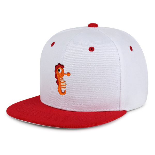 Sea Horse Snapback Hat Embroidered Hip-Hop Baseball Cap Ocean Fish