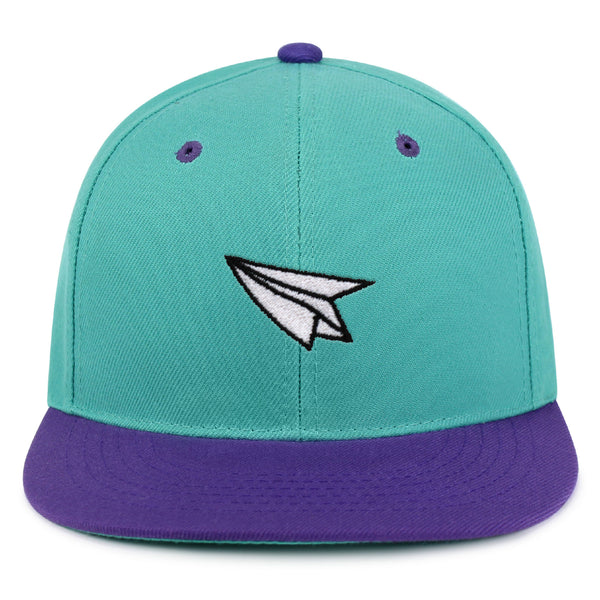 Paper Airplane Snapback Hat Embroidered Hip-Hop Baseball Cap Plane Sky