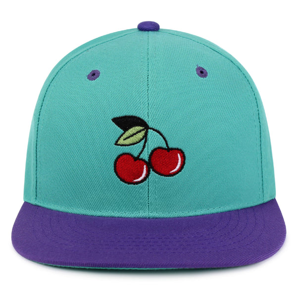 Cherry Snapback Hat Embroidered Hip-Hop Baseball Cap Fruit