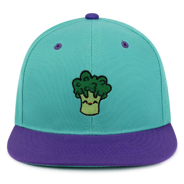 Broccoli Snapback Hat Embroidered Hip-Hop Baseball Cap Vegan Vegetable