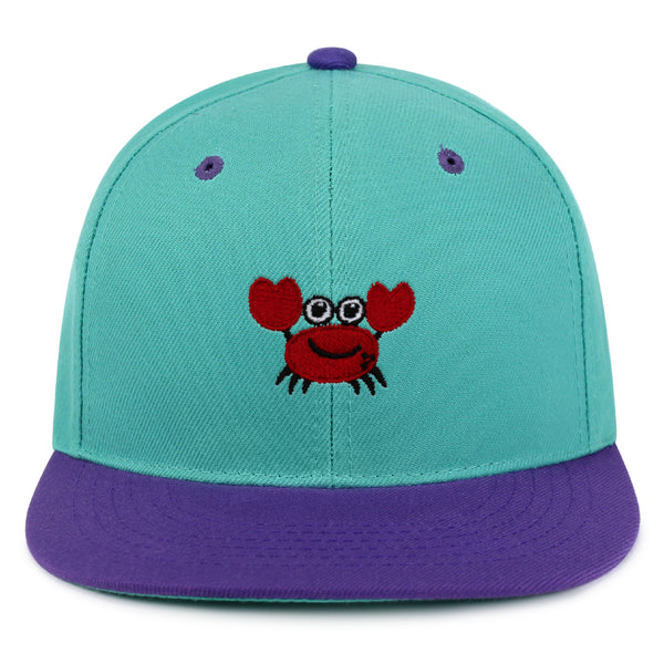 Funny Crab Snapback Hat Embroidered Hip-Hop Baseball Cap Ocean Sea Fishing