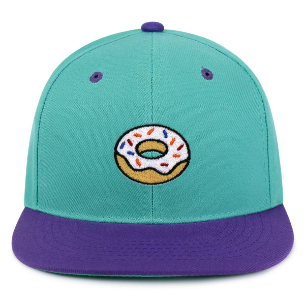 Donut Snapback Hat Embroidered Hip-Hop Baseball Cap Doughtnut Snack