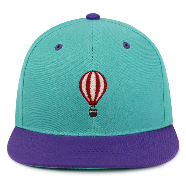 Hot Air Ballon Snapback Hat Embroidered Hip-Hop Baseball Cap Travel Fly Sky