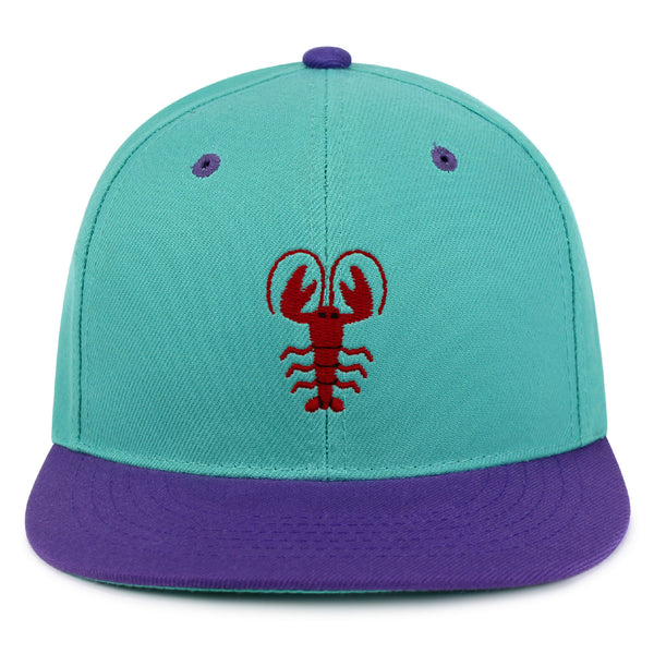 Lobster Snapback Hat Embroidered Hip-Hop Baseball Cap Shellfish Foodie