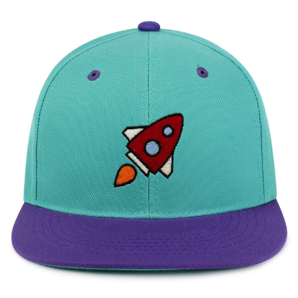 Rocket Snapback Hat Embroidered Hip-Hop Baseball Cap Space Shuttle