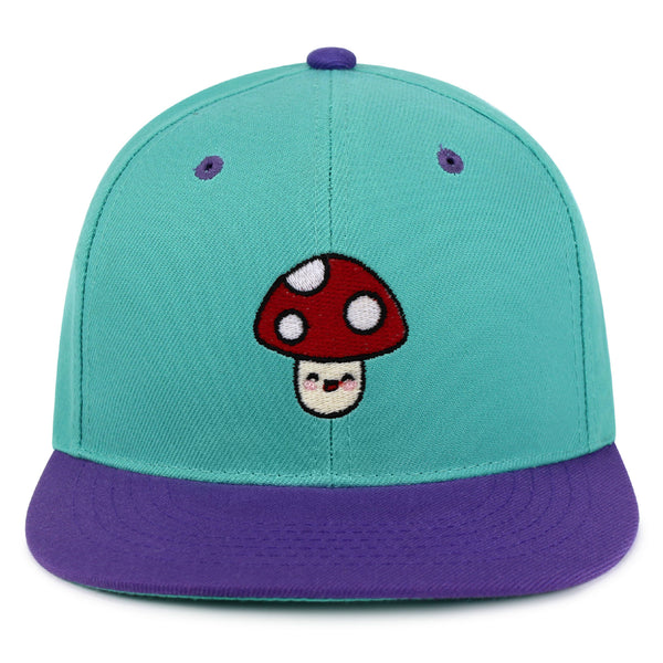 Mushroom Snapback Hat Embroidered Hip-Hop Baseball Cap Vegetable