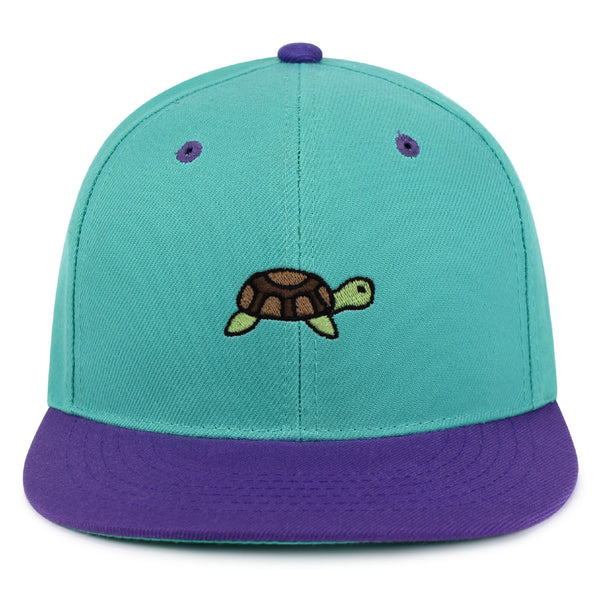 Turtle Snapback Hat Embroidered Hip-Hop Baseball Cap Zoo Animal