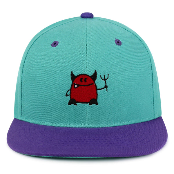 Devil Snapback Hat Embroidered Hip-Hop Baseball Cap Evil Halloween