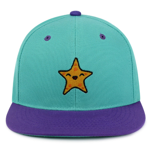 Starfish Snapback Hat Embroidered Hip-Hop Baseball Cap Ocean Fishing