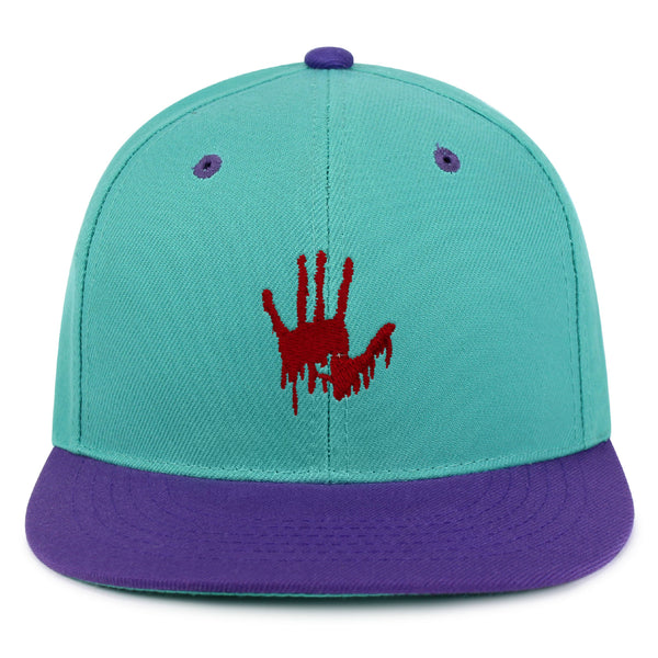 Bloody Hand Snapback Hat Embroidered Hip-Hop Baseball Cap Horror