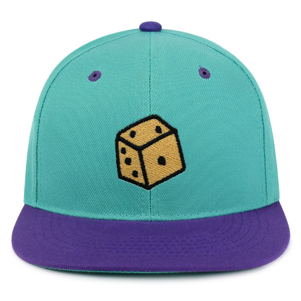 Dice Snapback Hat Embroidered Hip-Hop Baseball Cap Cute Board Game