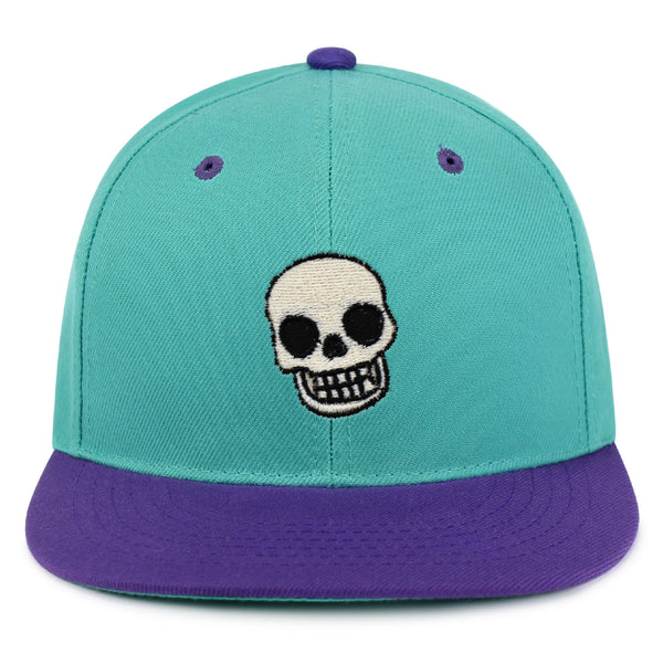 Skull Snapback Hat Embroidered Hip-Hop Baseball Cap Girly Halloween