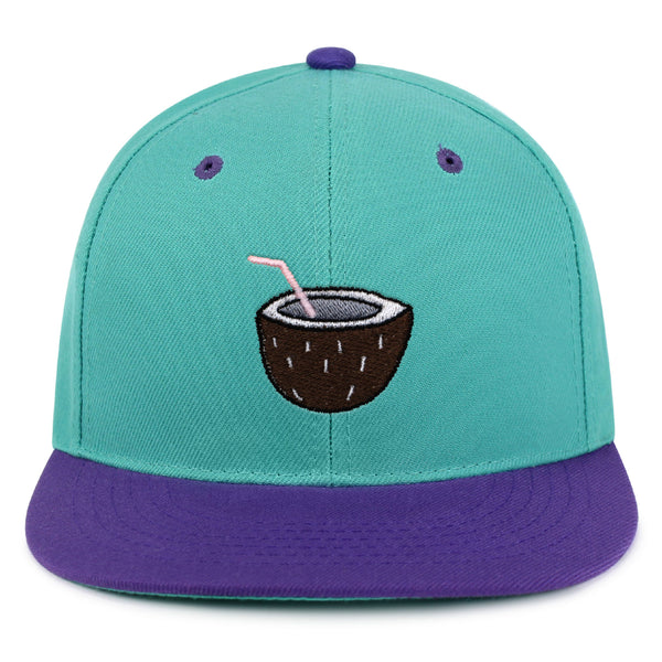 Coconut Snapback Hat Embroidered Hip-Hop Baseball Cap Juice Tree