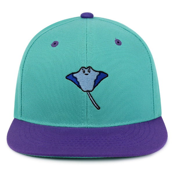 Stingray Snapback Hat Embroidered Hip-Hop Baseball Cap Fishing Ocean