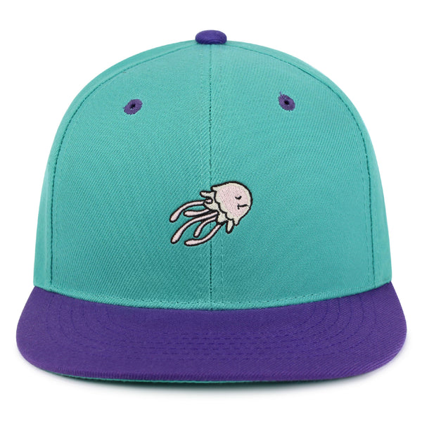 Jellyfish Snapback Hat Embroidered Hip-Hop Baseball Cap Fish Nature