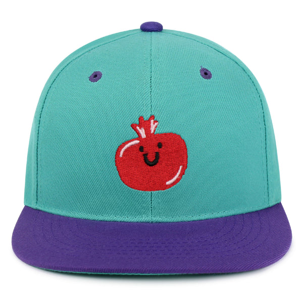 Pomegranate Snapback Hat Embroidered Hip-Hop Baseball Cap Fruit Grenade