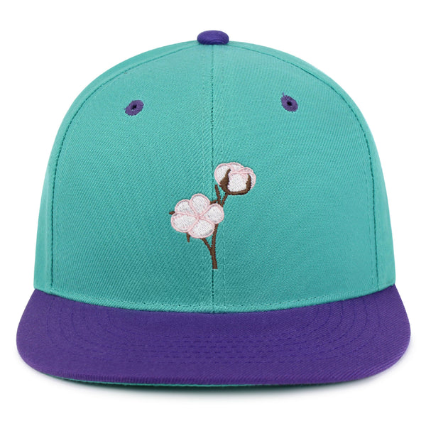 Cotton Flower Snapback Hat Embroidered Hip-Hop Baseball Cap Tree