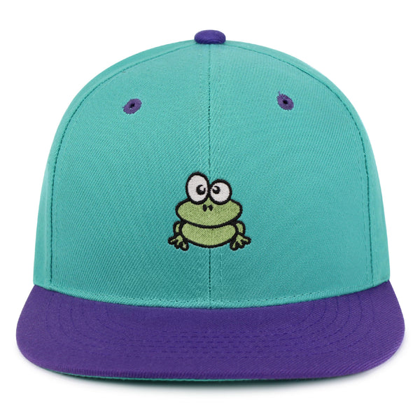 Frog  Snapback Hat Embroidered Hip-Hop Baseball Cap Green