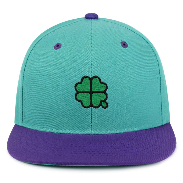 Four Leaf Clover  Snapback Hat Embroidered Hip-Hop Baseball Cap Clove Lucky