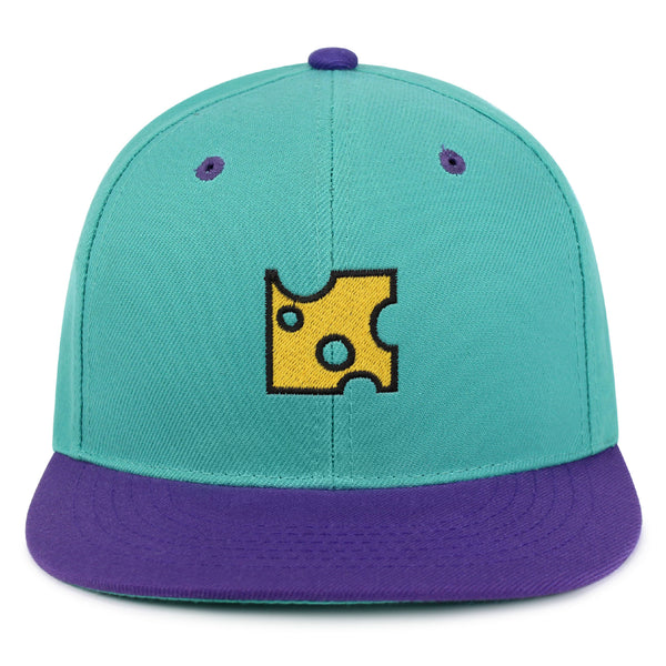 Slice of Cheese  Snapback Hat Embroidered Hip-Hop Baseball Cap Sandwich