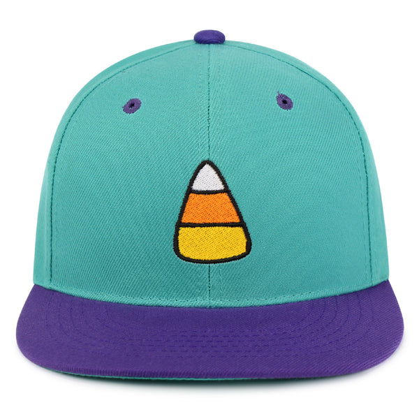 Candy Corn Snapback Hat Embroidered Hip-Hop Baseball Cap Snack Funny