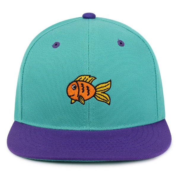 Goldfish Snapback Hat Embroidered Hip-Hop Baseball Cap Finding Fish