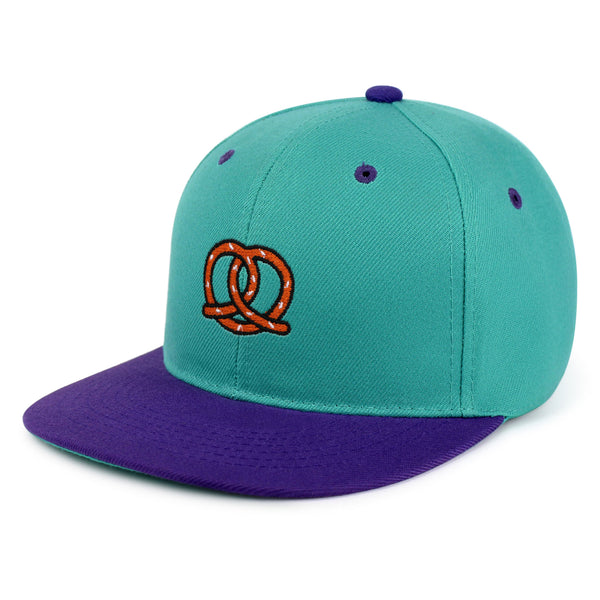 Pretzel Snapback Hat Embroidered Hip-Hop Baseball Cap Snack