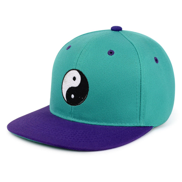 Ying Yang Snapback Hat Embroidered Hip-Hop Baseball Cap Asian Meditation