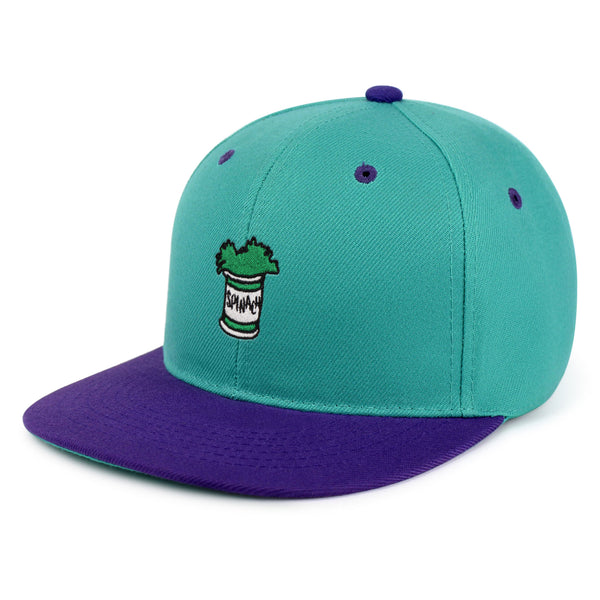 Spinach Leaf  Snapback Hat Embroidered Hip-Hop Baseball Cap Captain