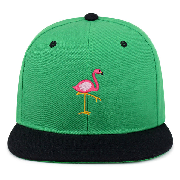 Flamingo Snapback Hat Embroidered Hip-Hop Baseball Cap Bird Pink