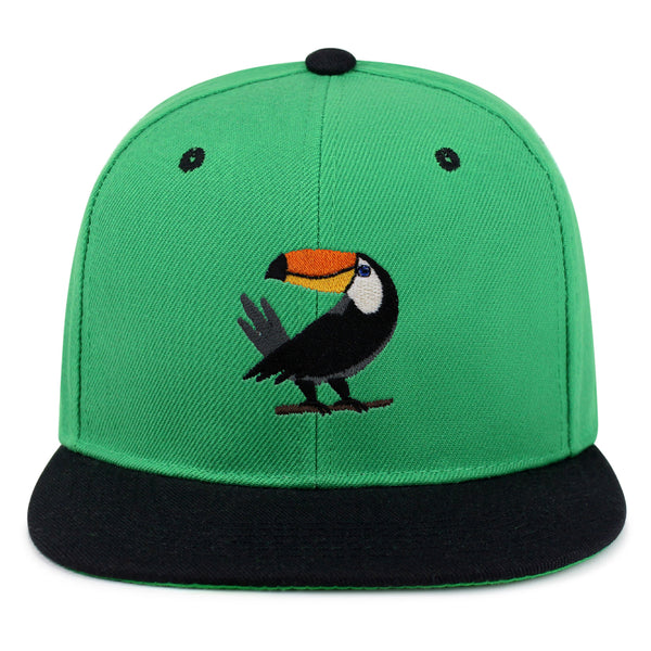 Toucan Snapback Hat Embroidered Hip-Hop Baseball Cap Bird Zoo