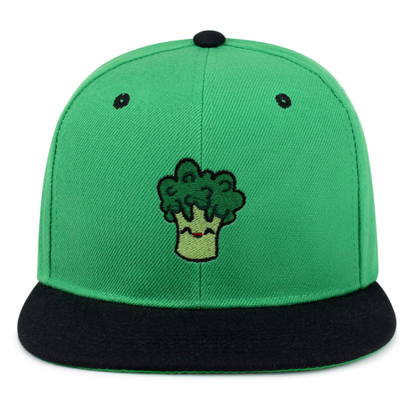 Broccoli Snapback Hat Embroidered Hip-Hop Baseball Cap Vegan Vegetable