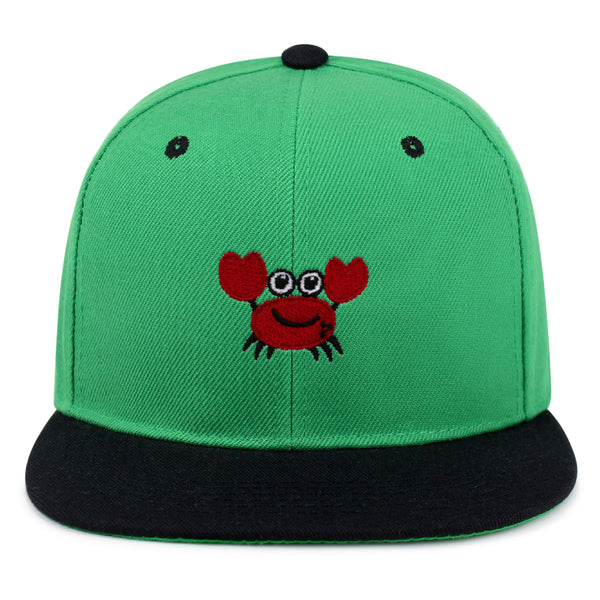 Funny Crab Snapback Hat Embroidered Hip-Hop Baseball Cap Ocean Sea Fishing