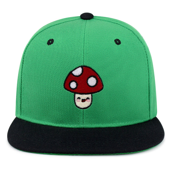 Mushroom Snapback Hat Embroidered Hip-Hop Baseball Cap Vegetable