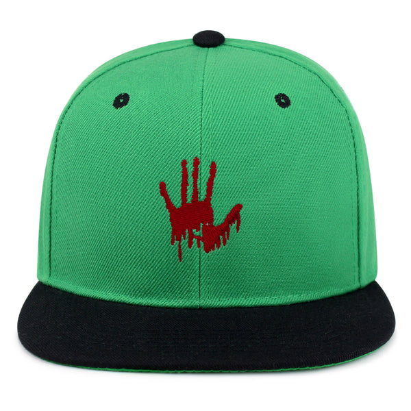 Bloody Hand Snapback Hat Embroidered Hip-Hop Baseball Cap Horror