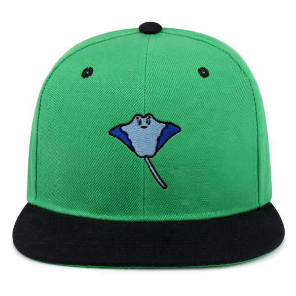 Stingray Snapback Hat Embroidered Hip-Hop Baseball Cap Fishing Ocean