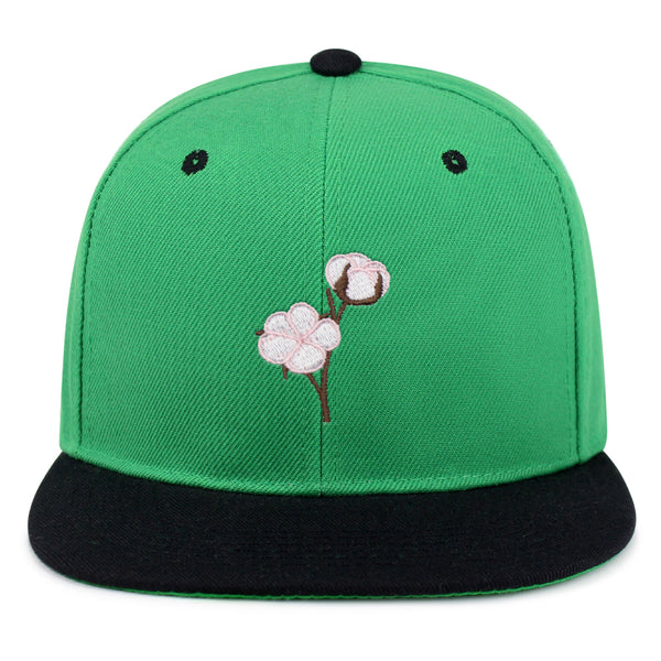 Cotton Flower Snapback Hat Embroidered Hip-Hop Baseball Cap Tree