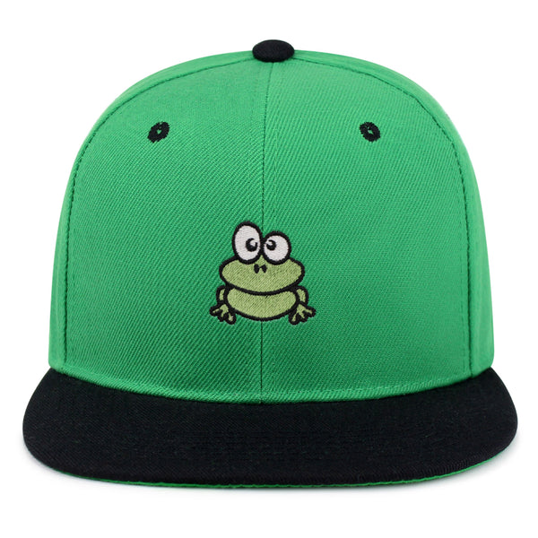 Frog  Snapback Hat Embroidered Hip-Hop Baseball Cap Green