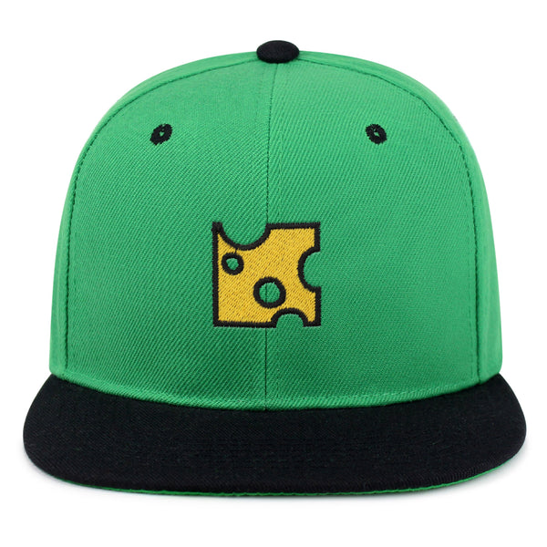 Slice of Cheese  Snapback Hat Embroidered Hip-Hop Baseball Cap Sandwich