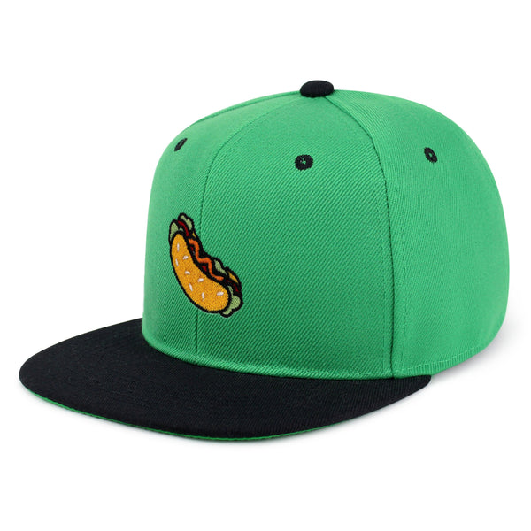 Hot Dog Snapback Hat Embroidered Hip-Hop Baseball Cap Fast Food