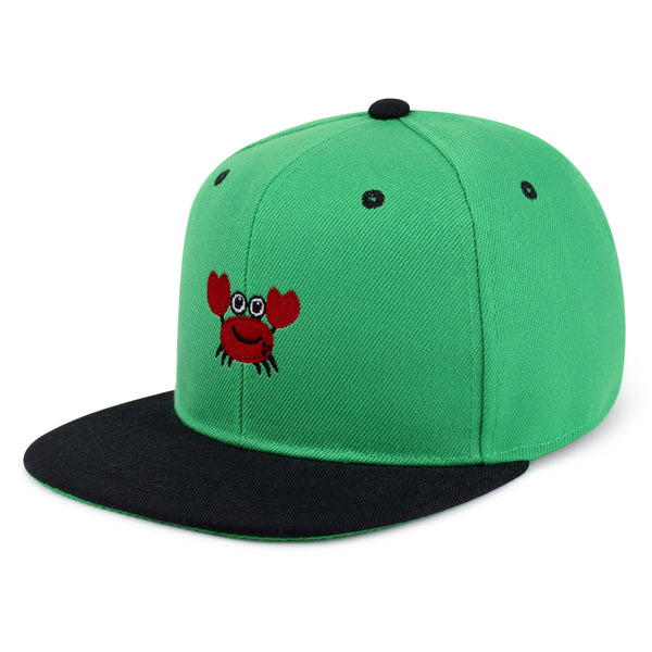 Funny Crab Snapback Hat Embroidered Hip-Hop Baseball Cap Ocean Sea Fishing