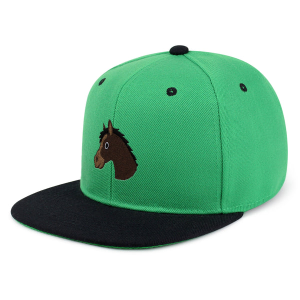 Horse Head Snapback Hat Embroidered Hip-Hop Baseball Cap Cowboy Zoo