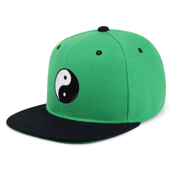 Ying Yang Snapback Hat Embroidered Hip-Hop Baseball Cap Asian Meditation