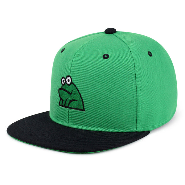 Frog Snapback Hat Embroidered Hip-Hop Baseball Cap Funny