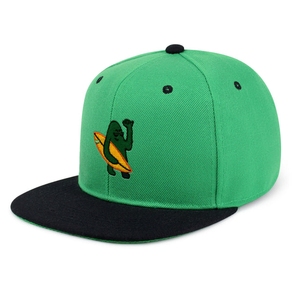 Hola Snapback Hat Embroidered Hip-Hop Baseball Cap Surfing Green