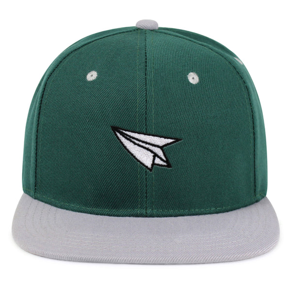 Paper Airplane Snapback Hat Embroidered Hip-Hop Baseball Cap Plane Sky