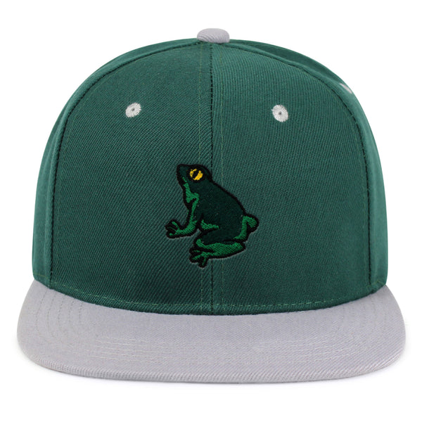 Frog Snapback Hat Embroidered Hip-Hop Baseball Cap Pond